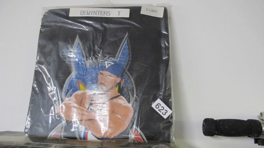 Lot 623: Retro XL Wolf wrestling t-shirt from famous tv...