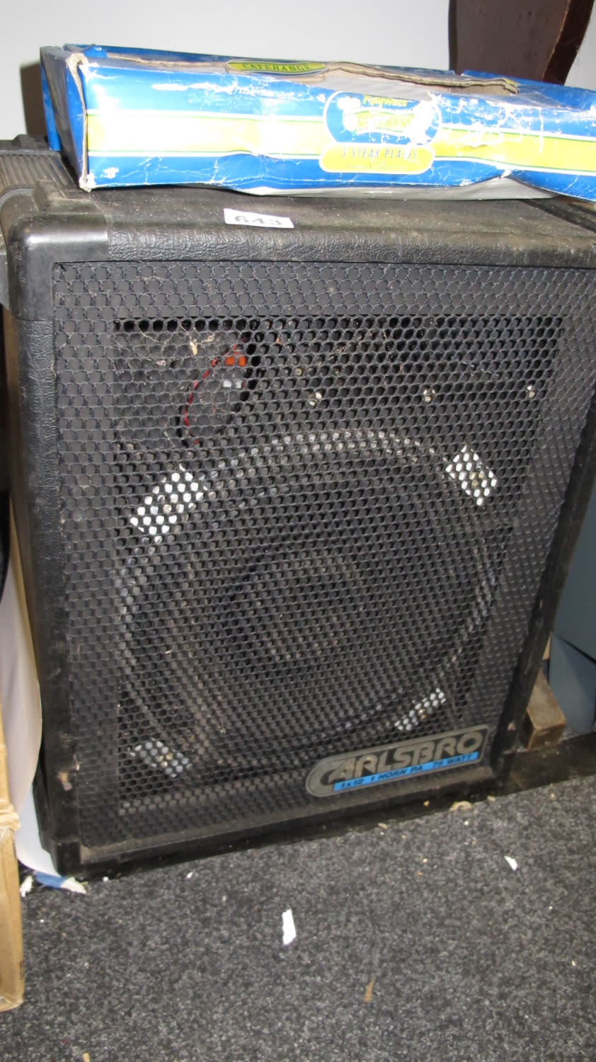 Lot 643: Carlsbro high power stage front speaker