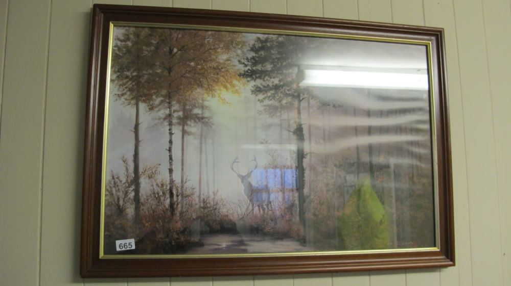 Lot 665: Framed & glazed print by Coulston