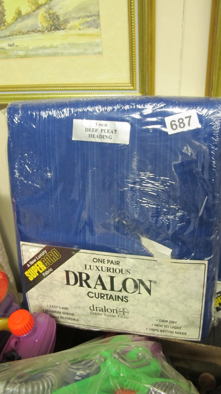 Lot 687: New Dralon curtains