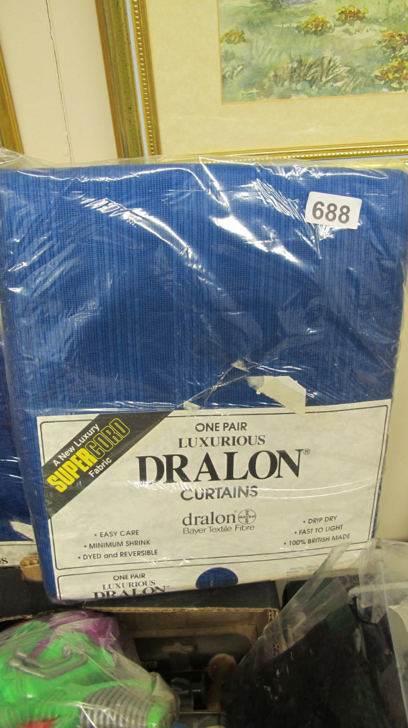 Lot 688: New Dralon curtains