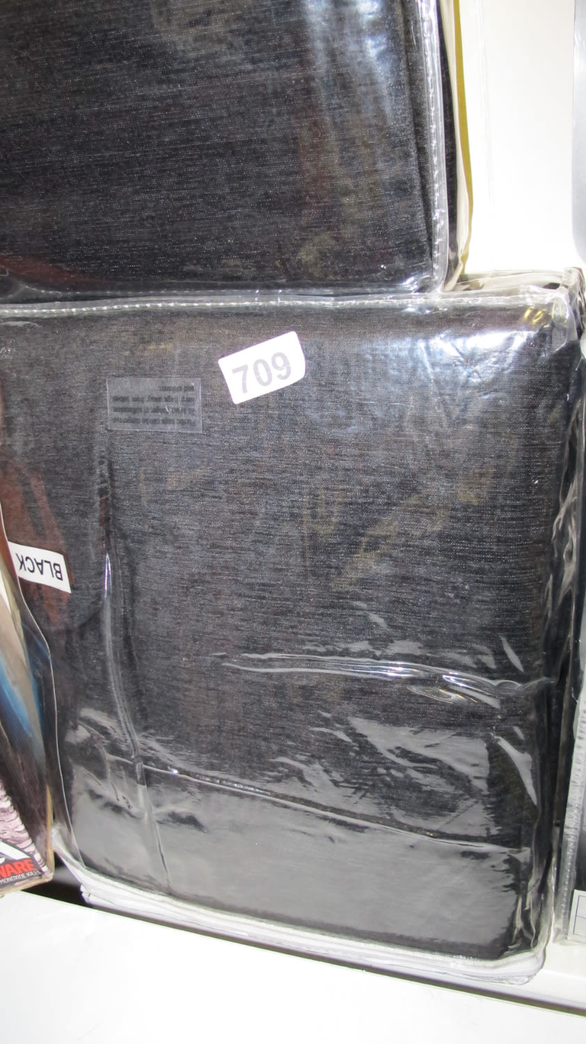 Lot 709: Pair of Chenille curtains 66x54"