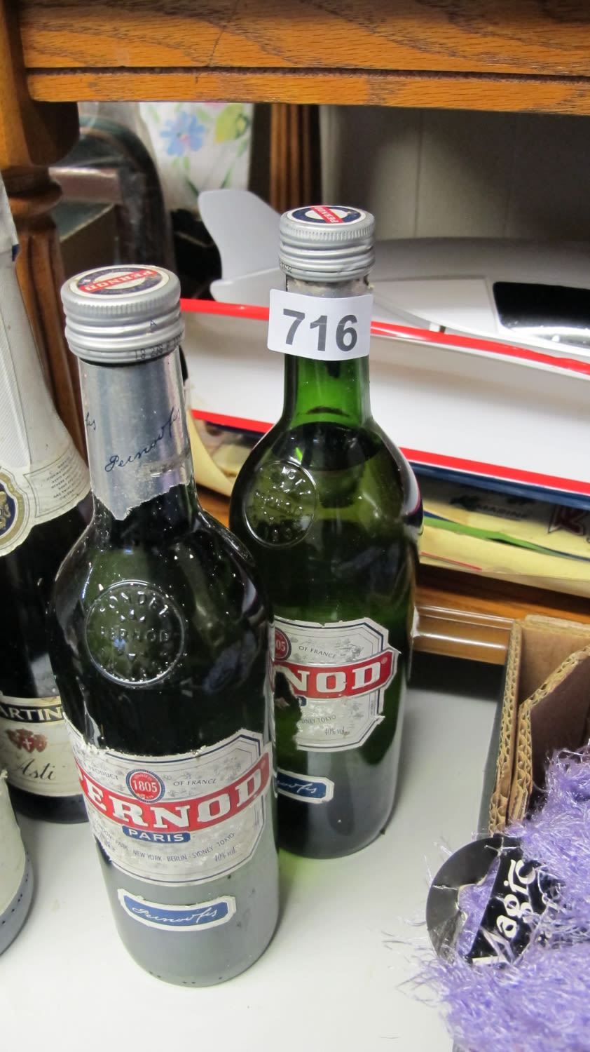 Lot 716: 2 bottles of Pernod