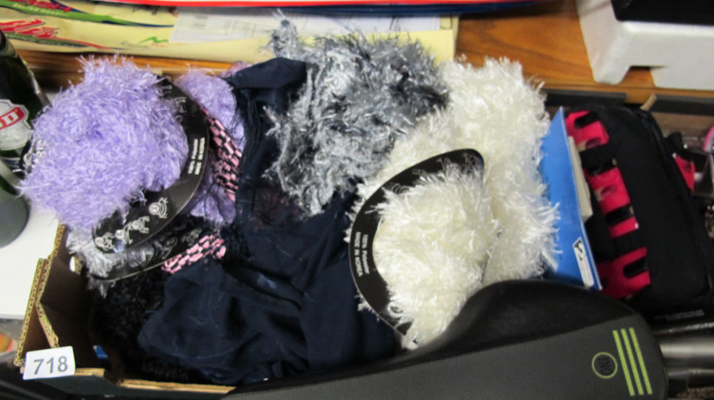 Lot 718: box of new fluffy scarfs