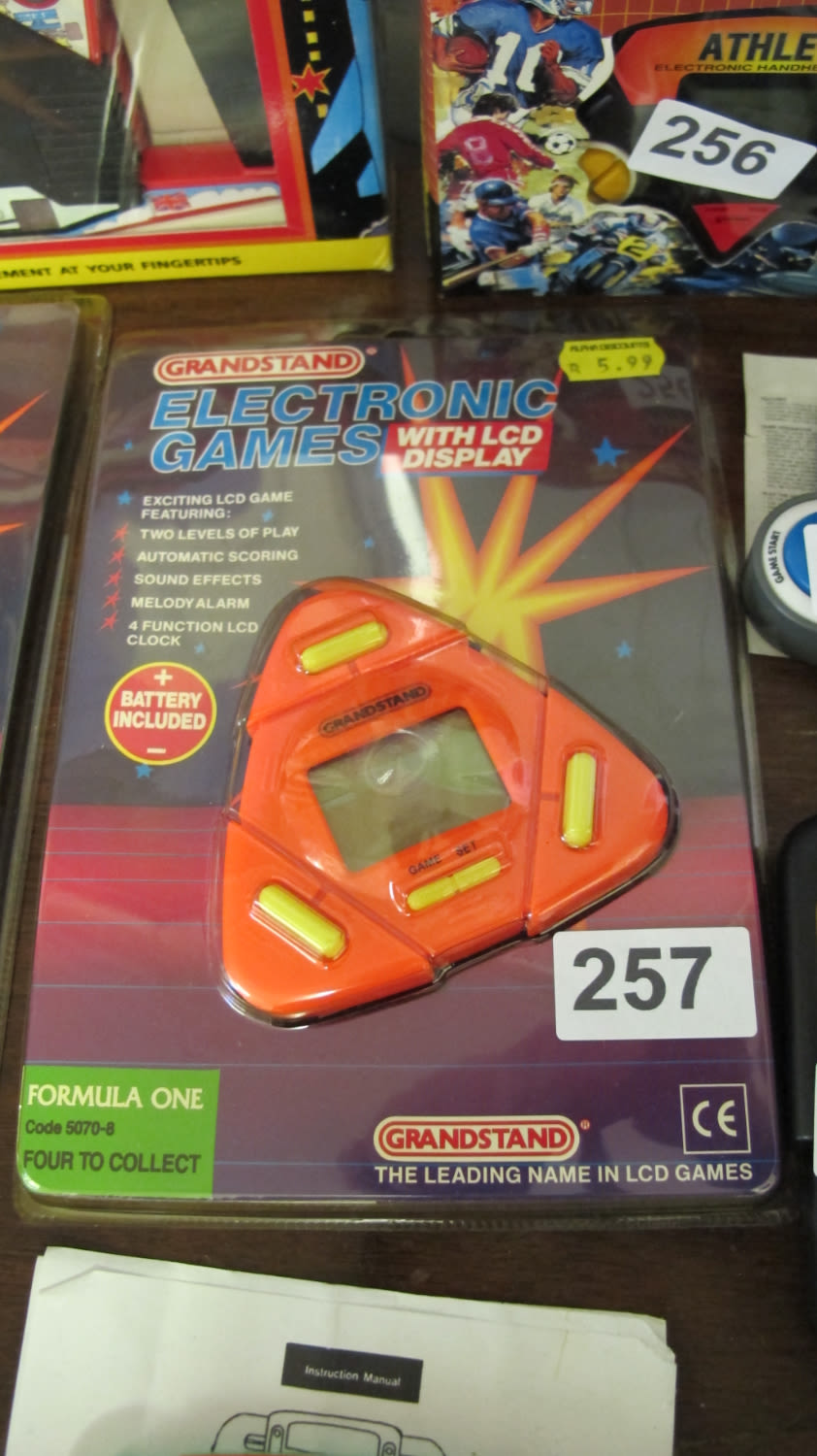 Lot 257: Vintage Grandstand Formula 1 Handheld electronic game