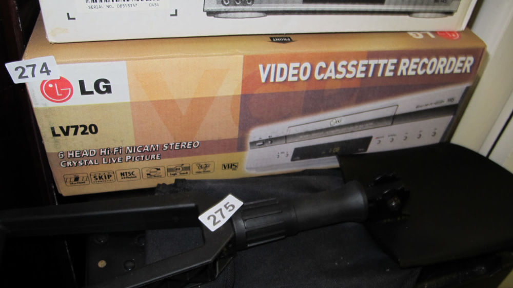Lot 274: Boxed new LG LV720 video cassette recorder