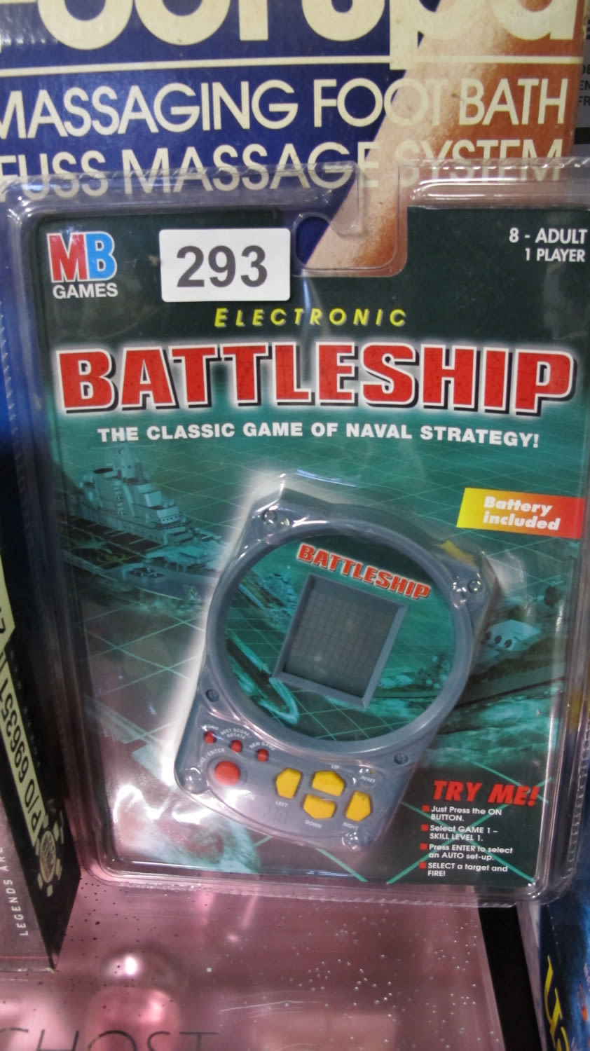 Lot 293: Battleship hand held electronic game