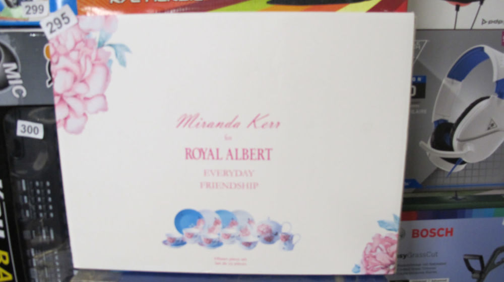 Lot 295: Miranda Kerr Royal Albert tea set retailing at...