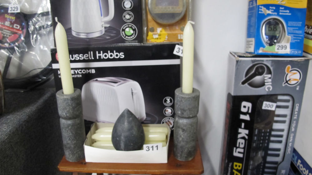 Lot 311: Candle holders and candles