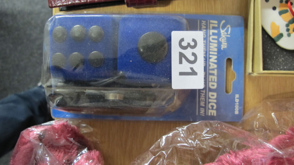 Lot 321: Illuminated dice 4 a boy racers wet dream