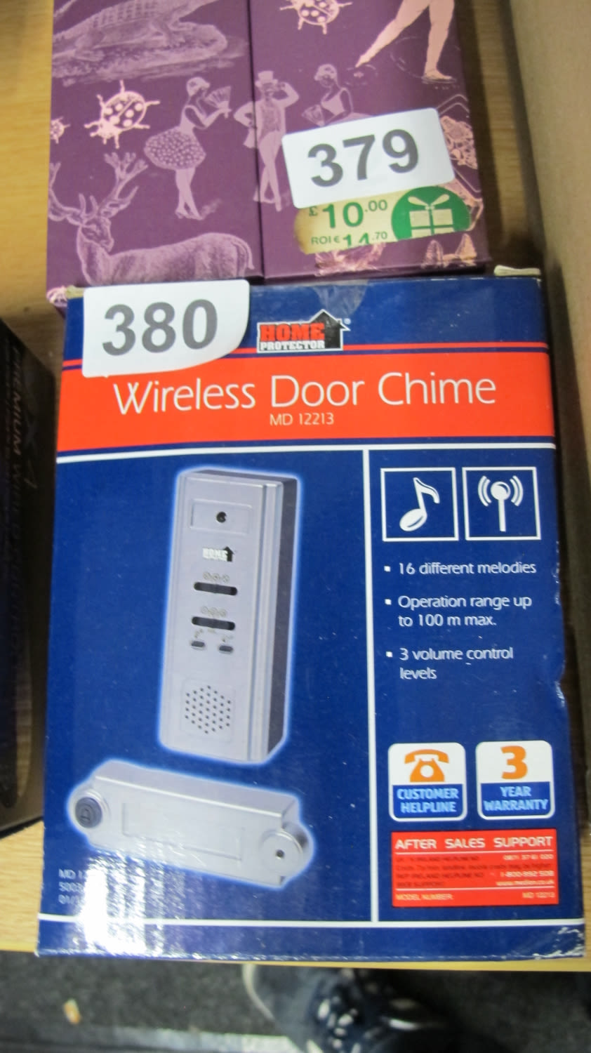 Lot 380: Wireless door charm