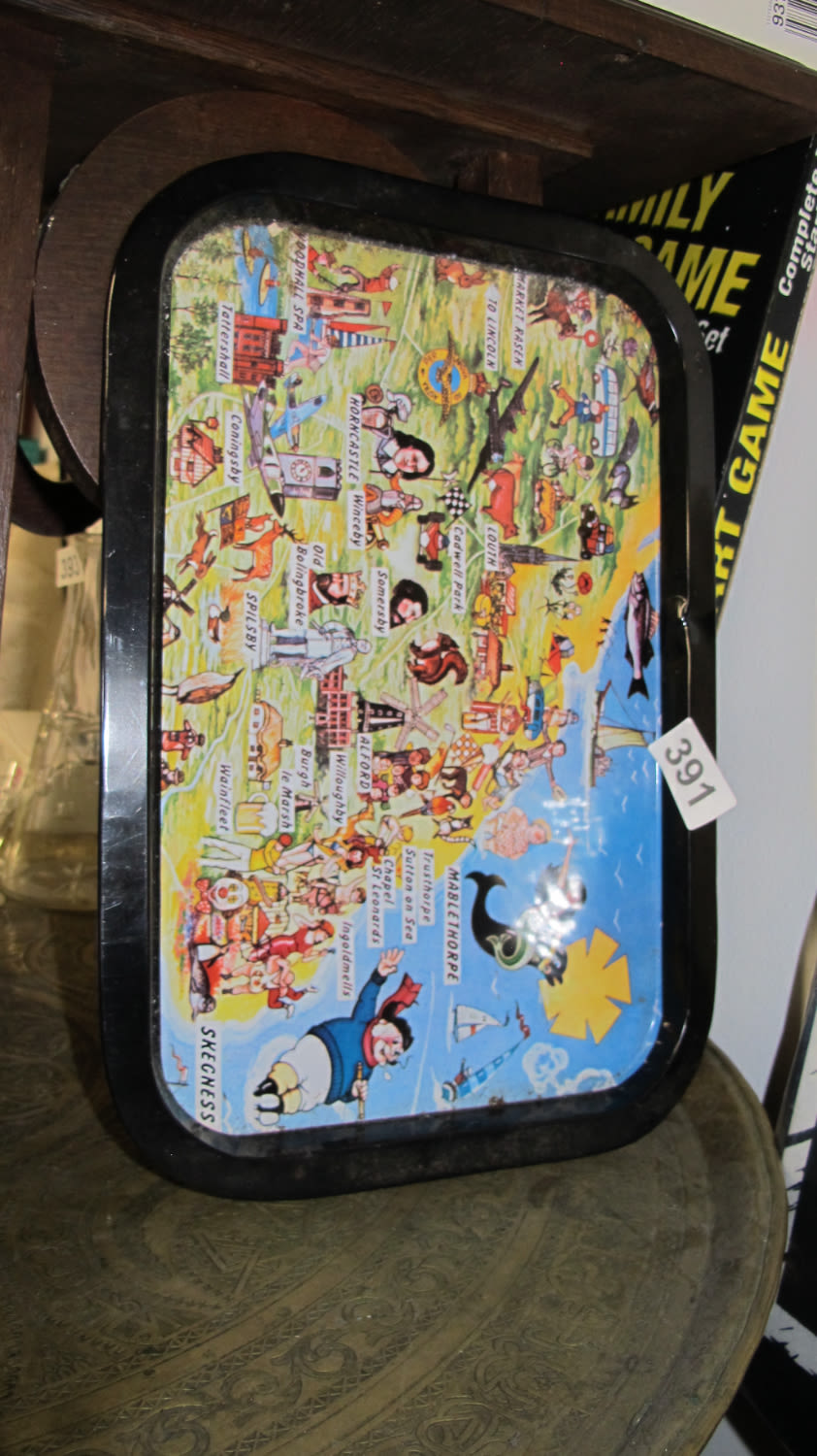 Lot 391: skegness Lap tray