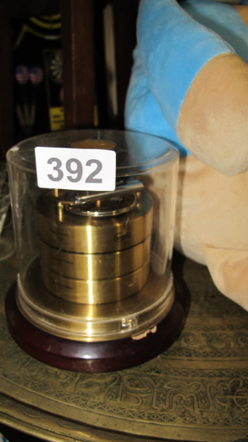 Lot 392: vintage barometer thermometer high hygro meter