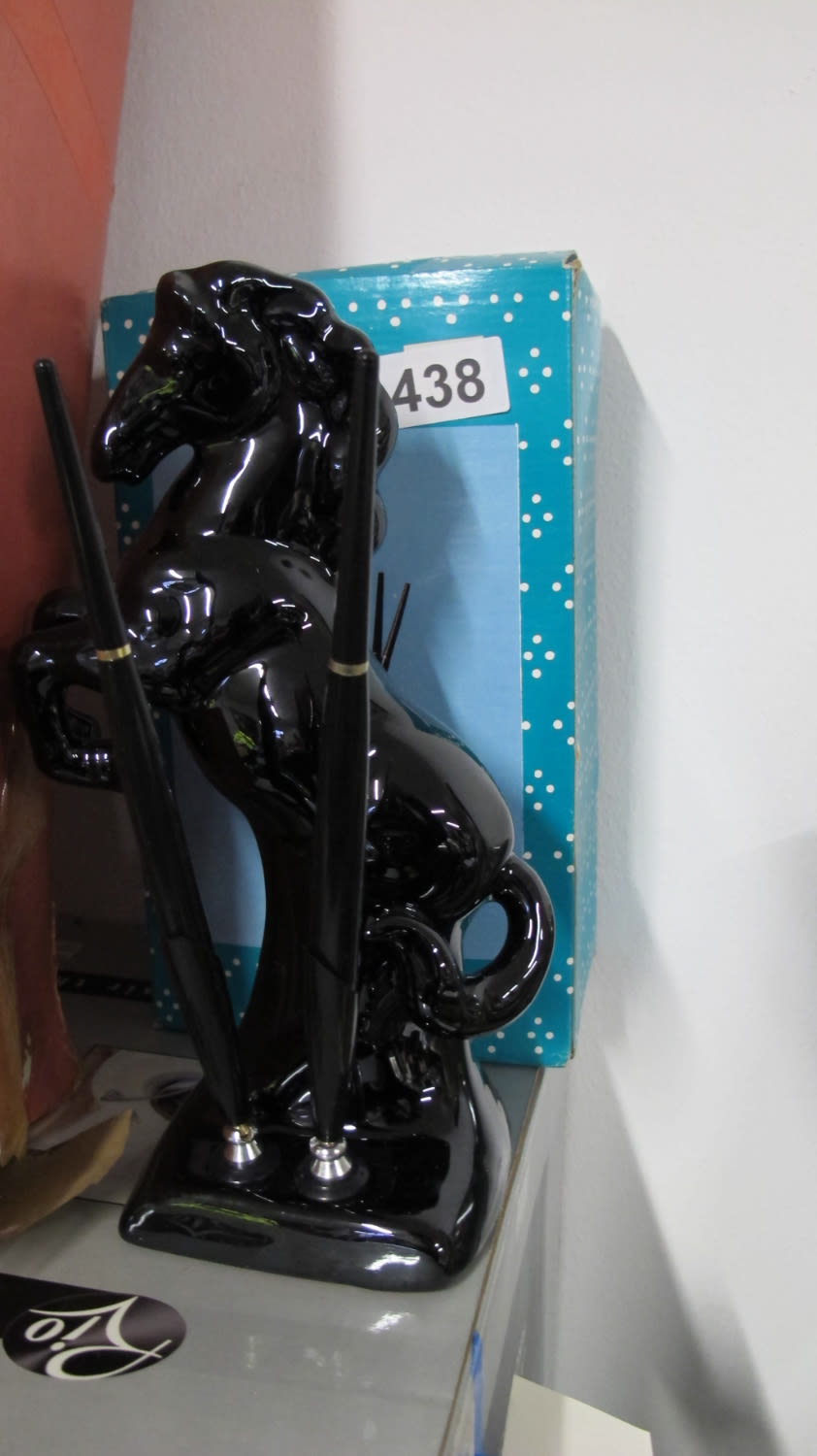Lot 438: Horse pen holder