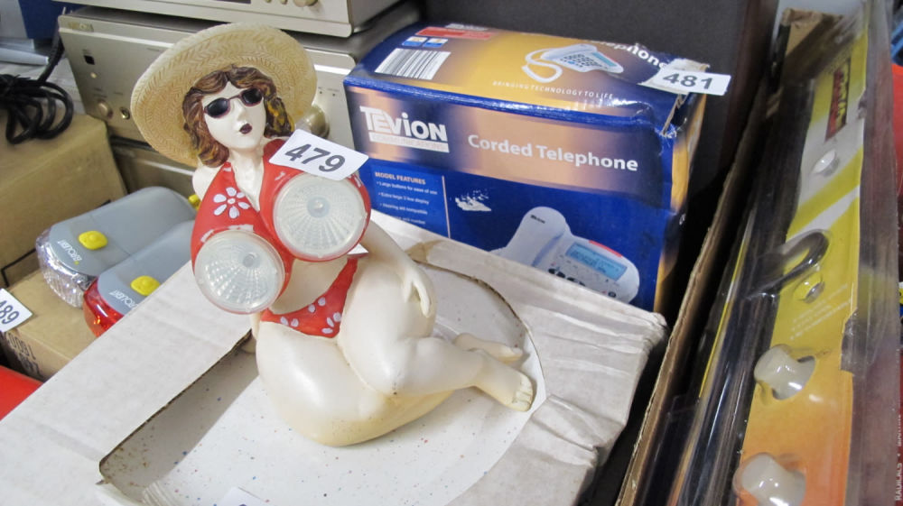 Lot 479: Lady garden lights with lovely bulbs