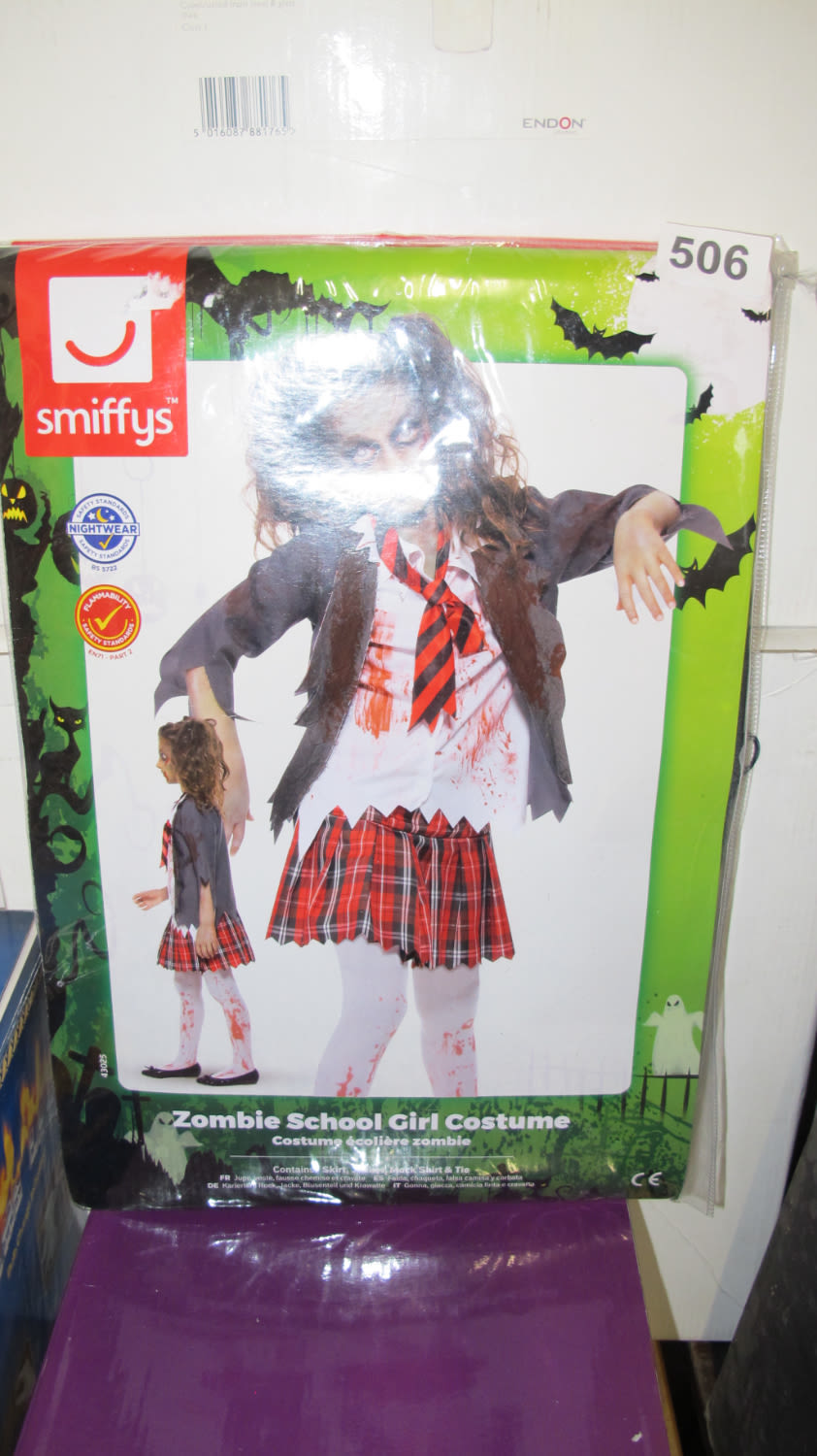 Lot 506: Smiffys school girl zombie costume RRP £21.99
