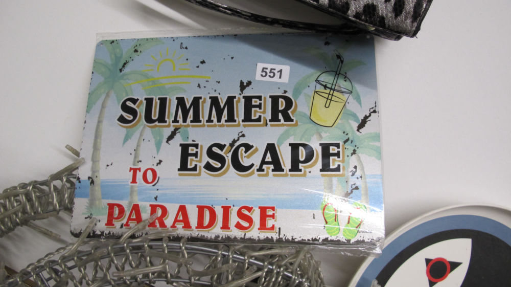 Lot 551: Summer sign