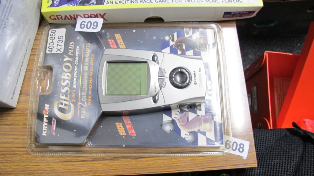 Lot 609: krypton Chess boy Plus handheld electronic game