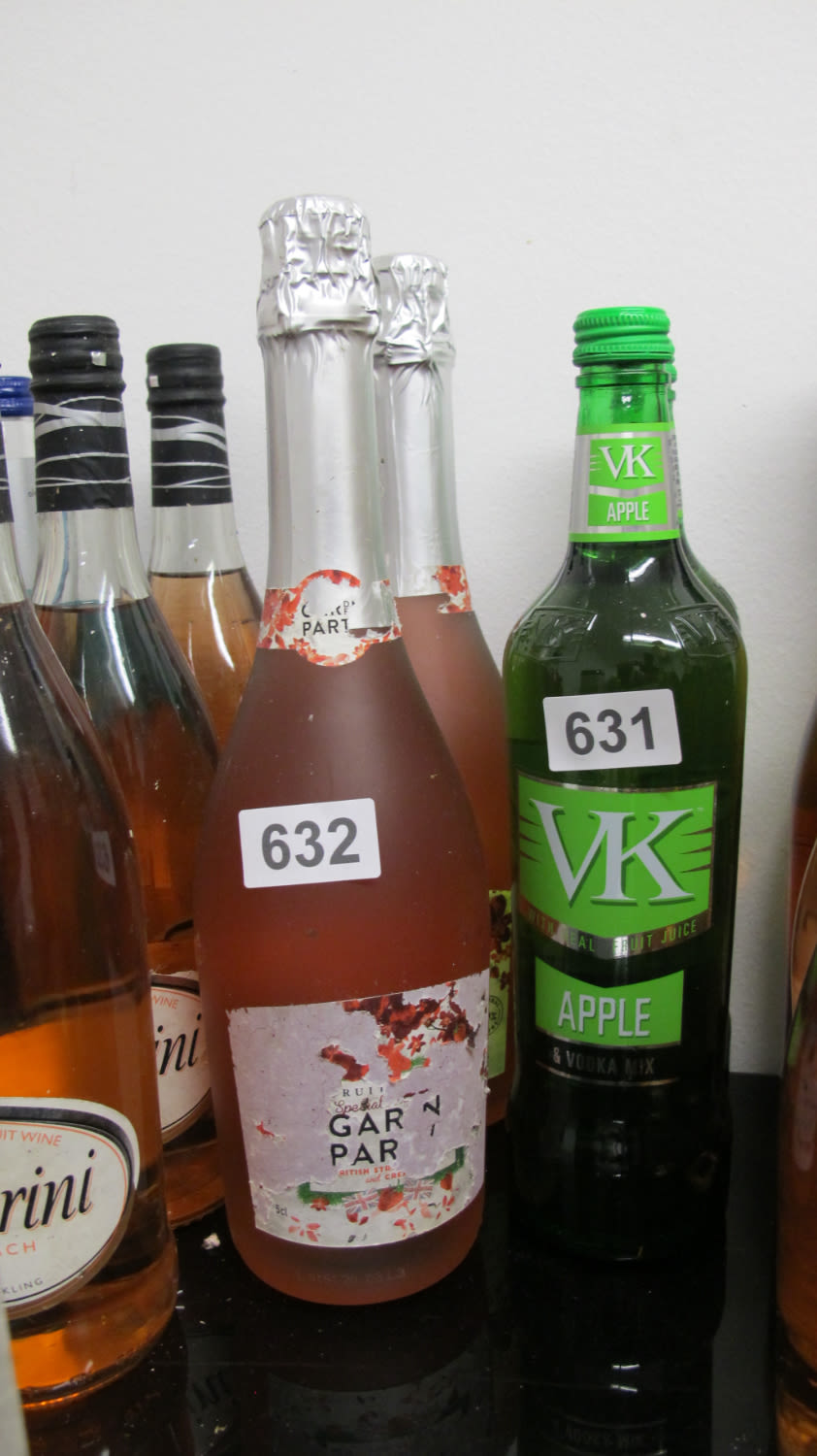 Lot 632: Bottles of alcohol