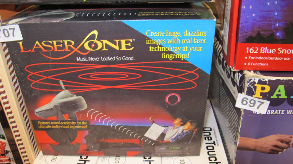 Lot 707: Sound sensitive laser light