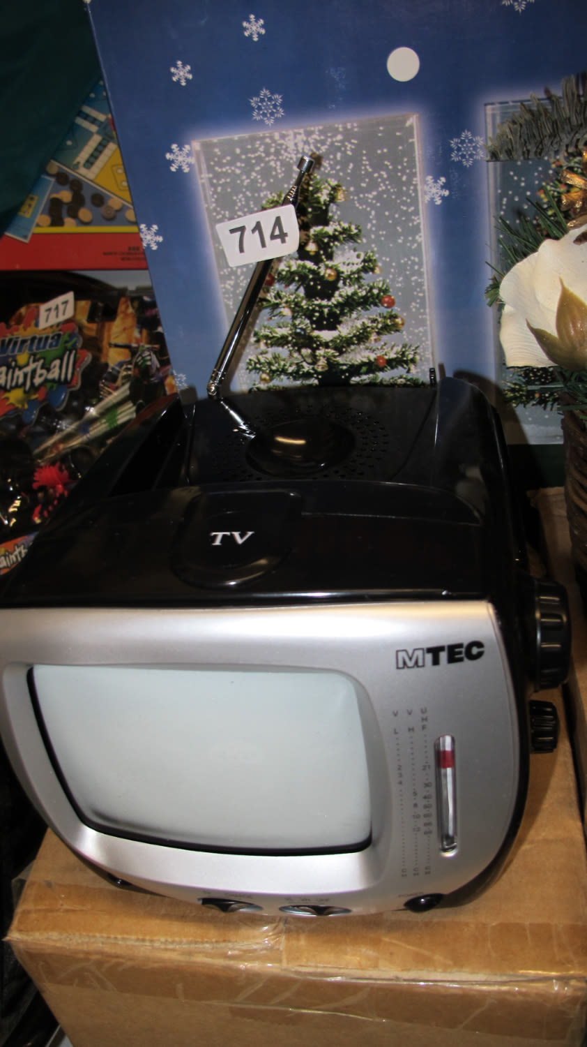 Lot 714: Mini  12 volt TV