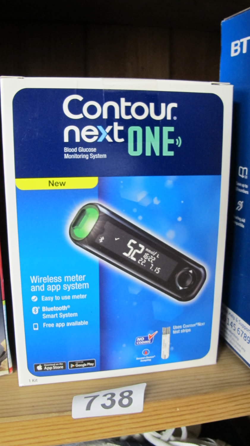 Lot 738: Blood glucose monitor