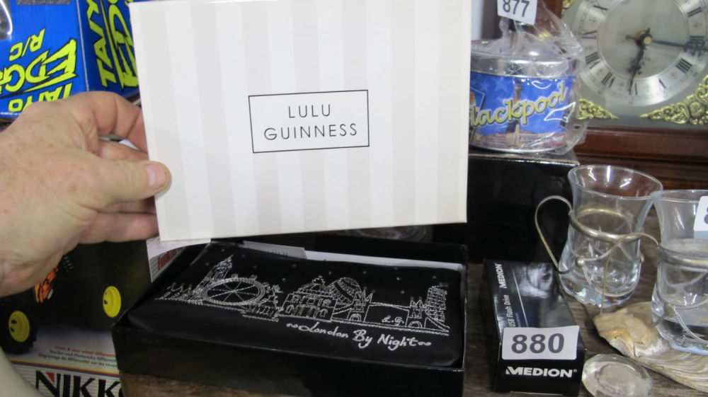 Lot 879: Lulu Guinness make up bag