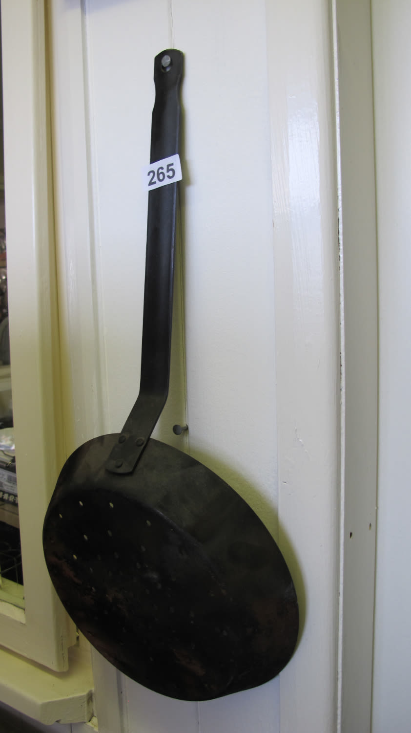 Lot 265: Large chestnut pan