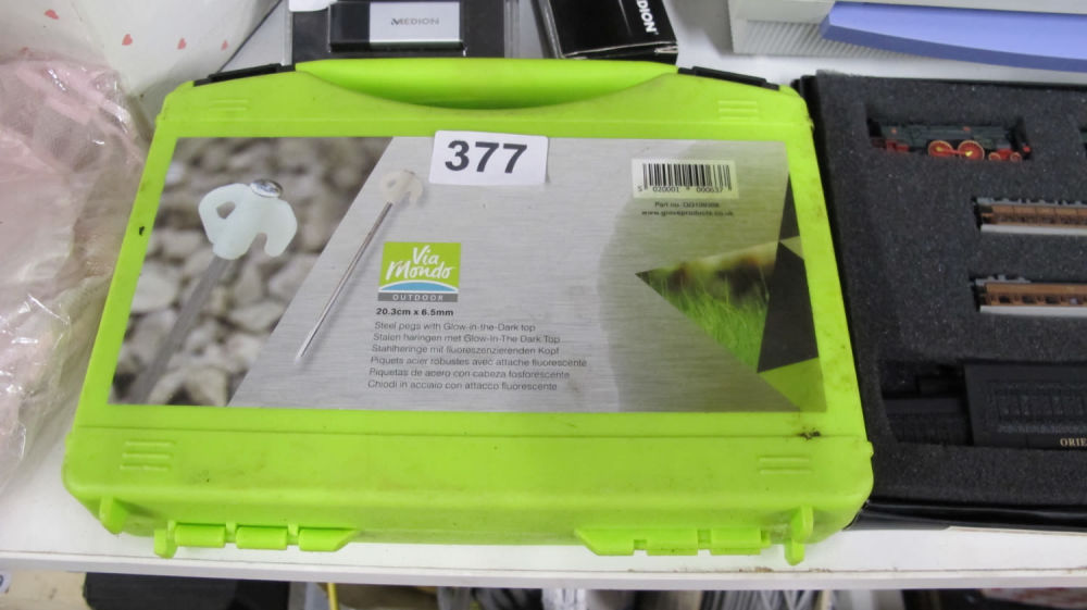 Lot 377: Glow in the dark tent pegs