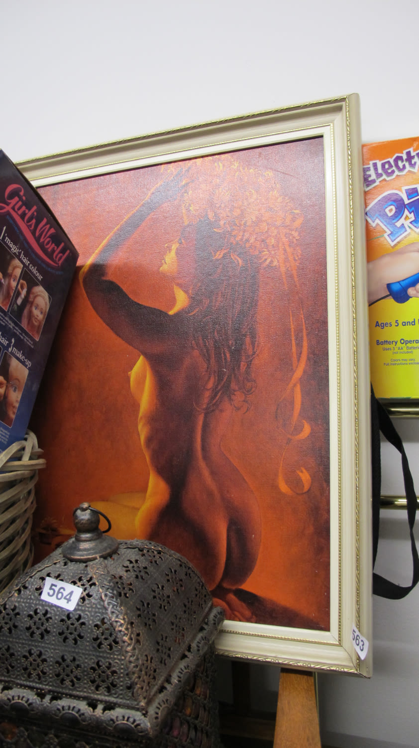 Lot 563: Framed nekkid woman