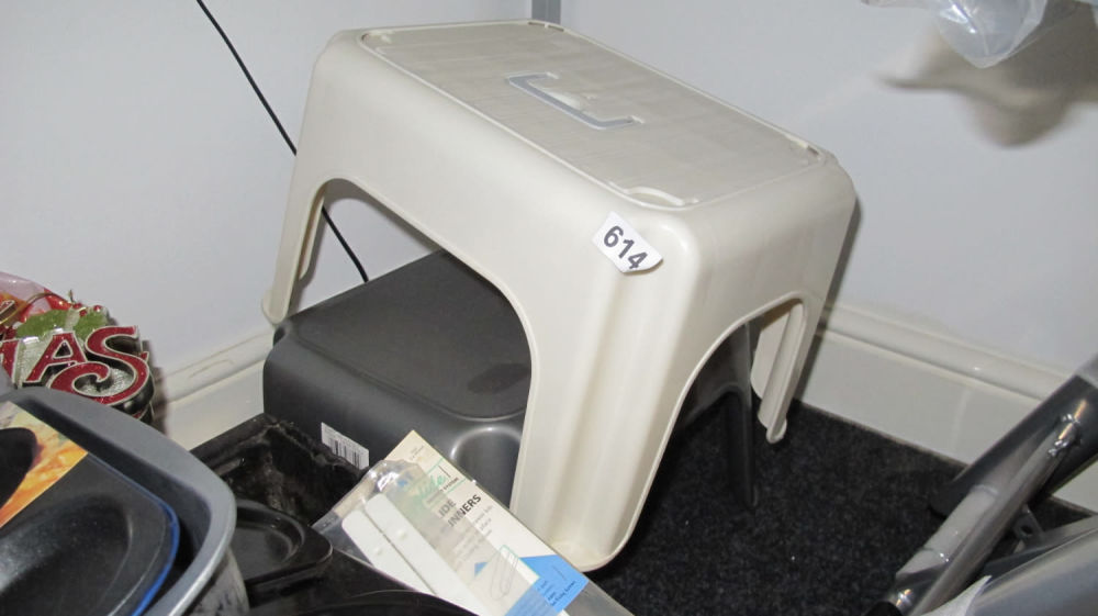 Lot 614: 2 plastic steps