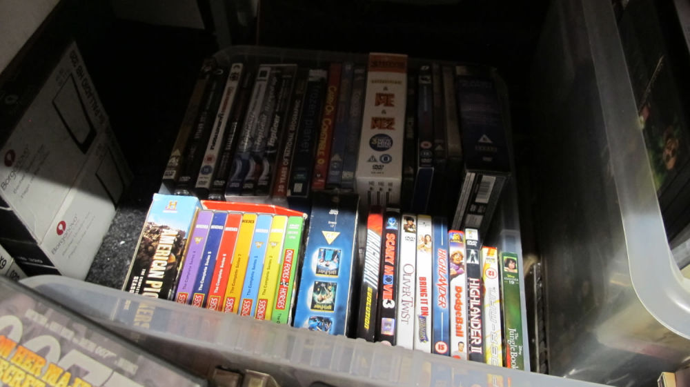 Lot 704: Box of DVDs