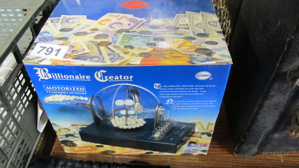 Lot 791: Bingo ball caller