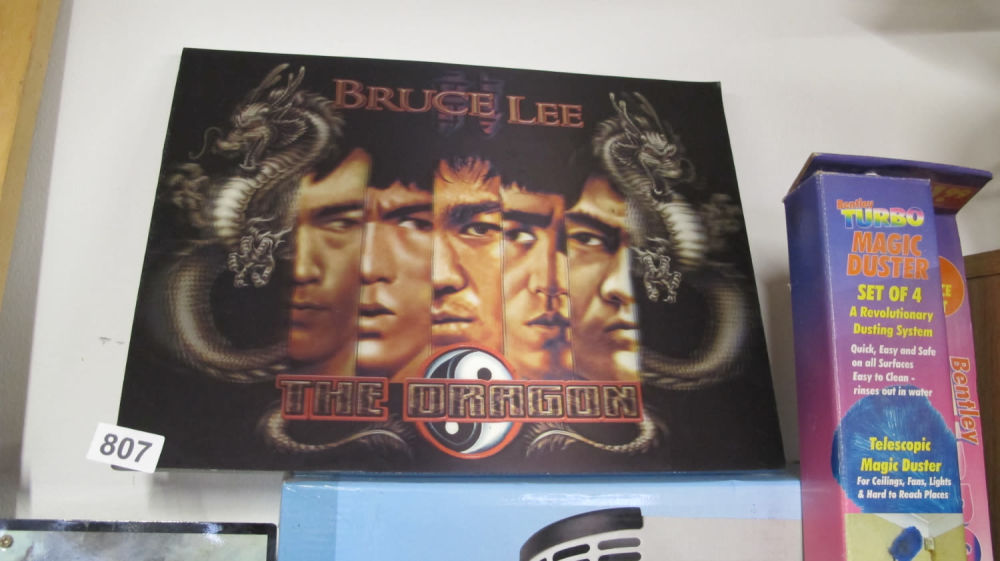 Lot 807: Bruce Lee canvas