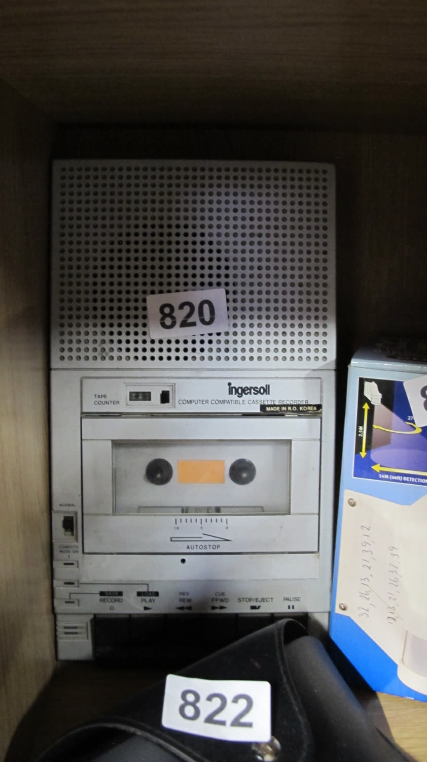 Lot 820: Ingersoll computer compatible cassette recorder