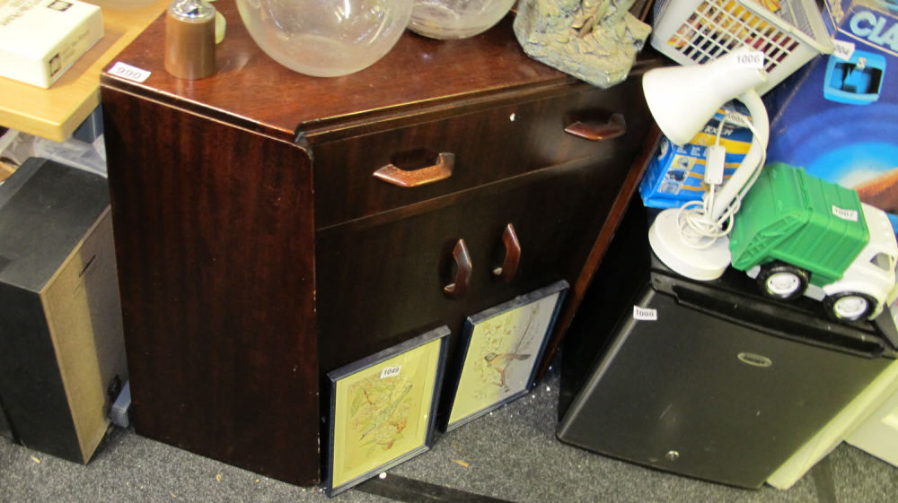 Lot 990: Vintage corner cabinet