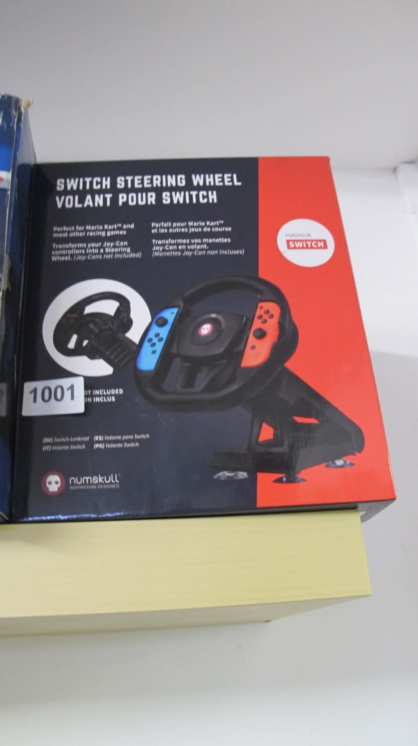 Lot 1001: nintendo switch steering wheel