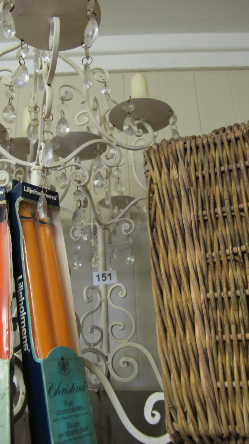 Lot 151: Large candelabra with candles. Ideal table center piece