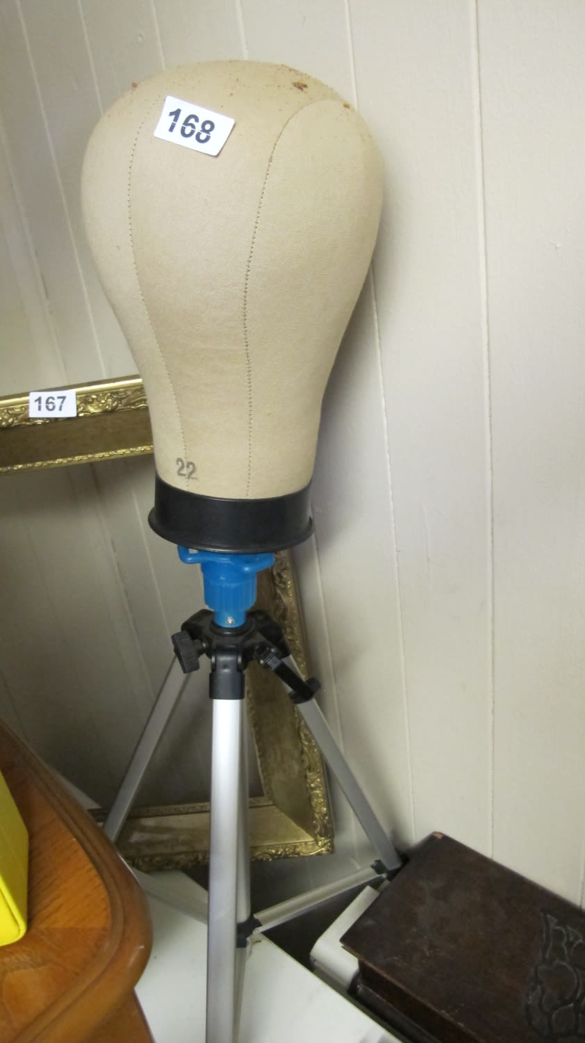 Lot 168: Hat stand on a tripod