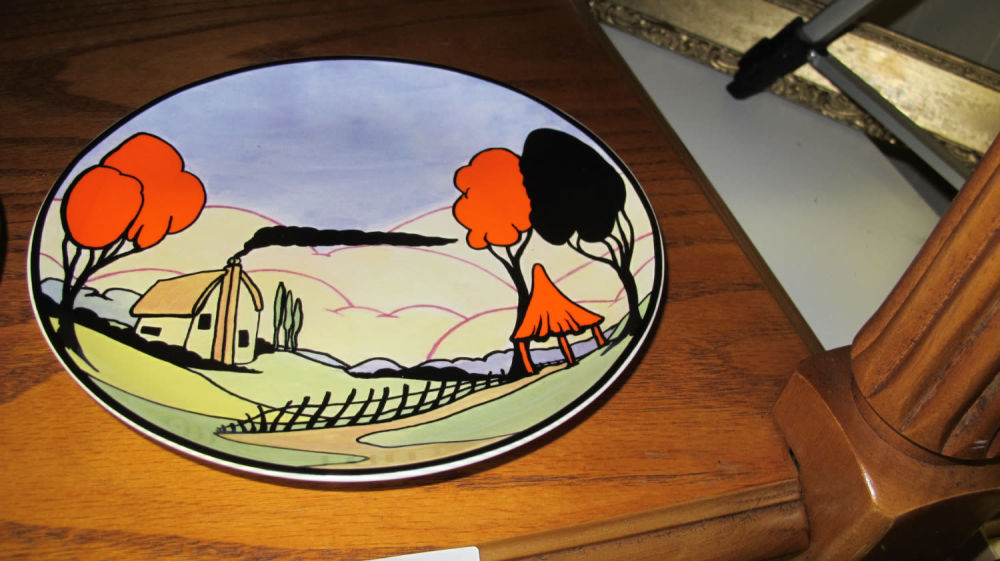 Lot 182: Raffels range orange tree pattern plate signed Peggy...