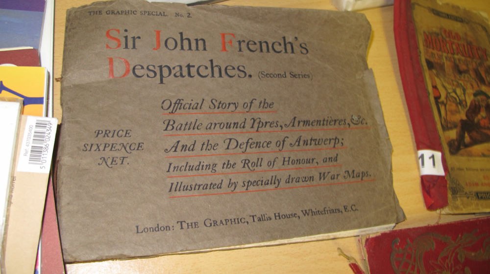 Lot 207: Vintage WW1 sir John french's dispatches book