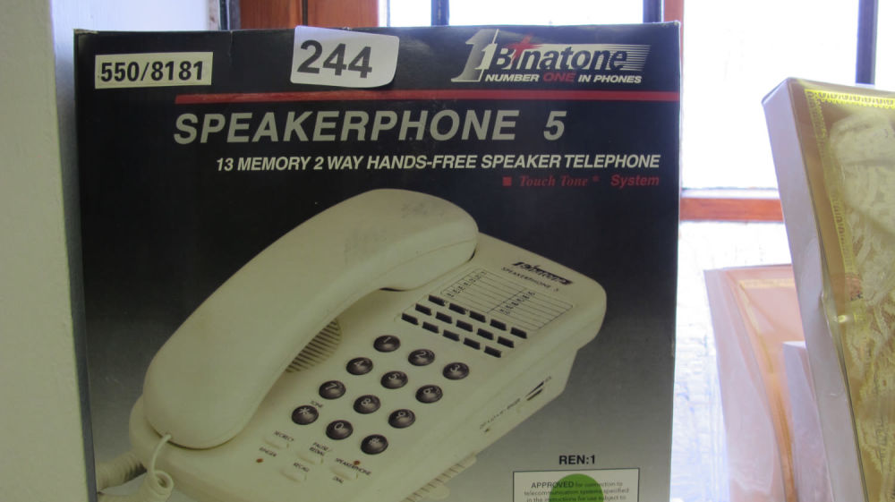 Lot 244: Boxed speakerphone 5