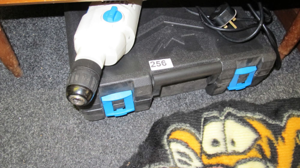 Lot 256: Cased electric drill