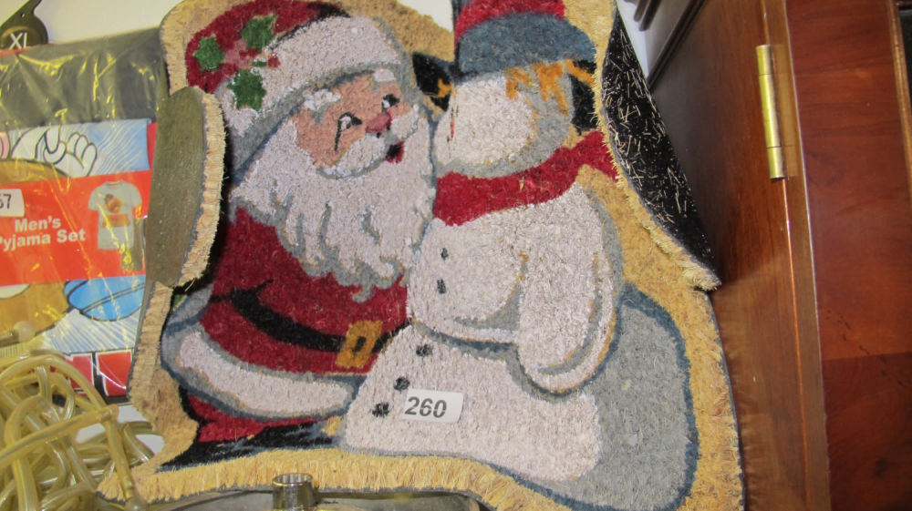 Lot 260: Christmas doormat