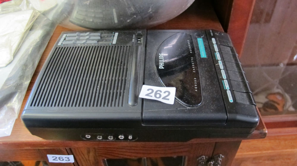 Lot 262: Philips cassette recorder