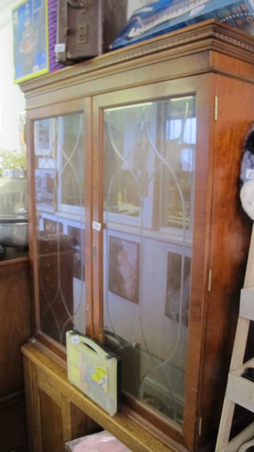 Lot 268: Glass cabinet