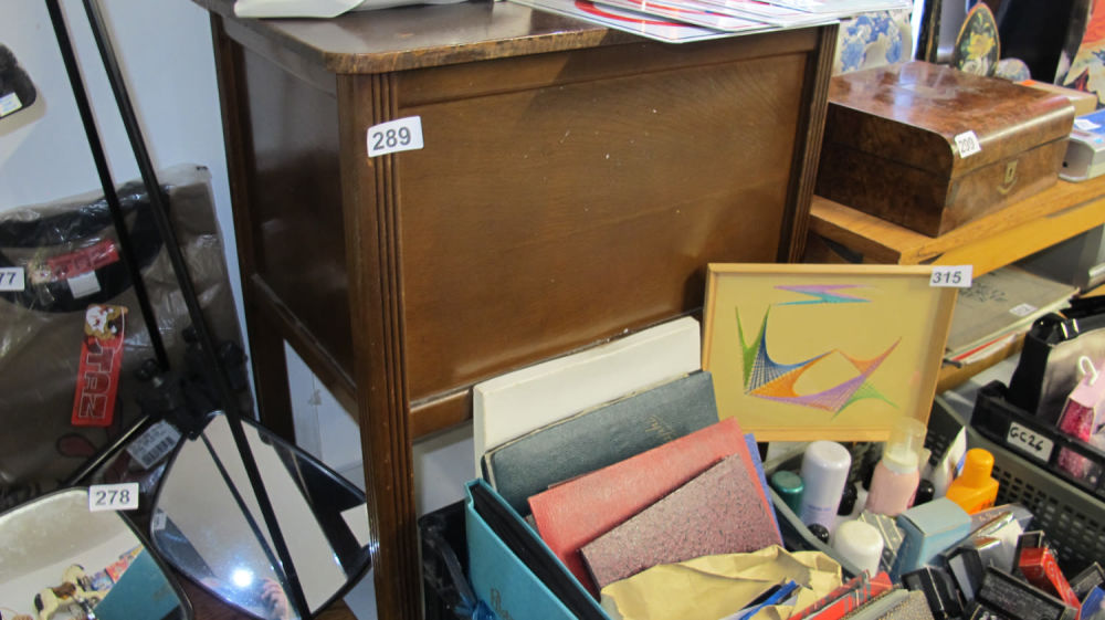 Lot 289: Vintage seamstress storage unit