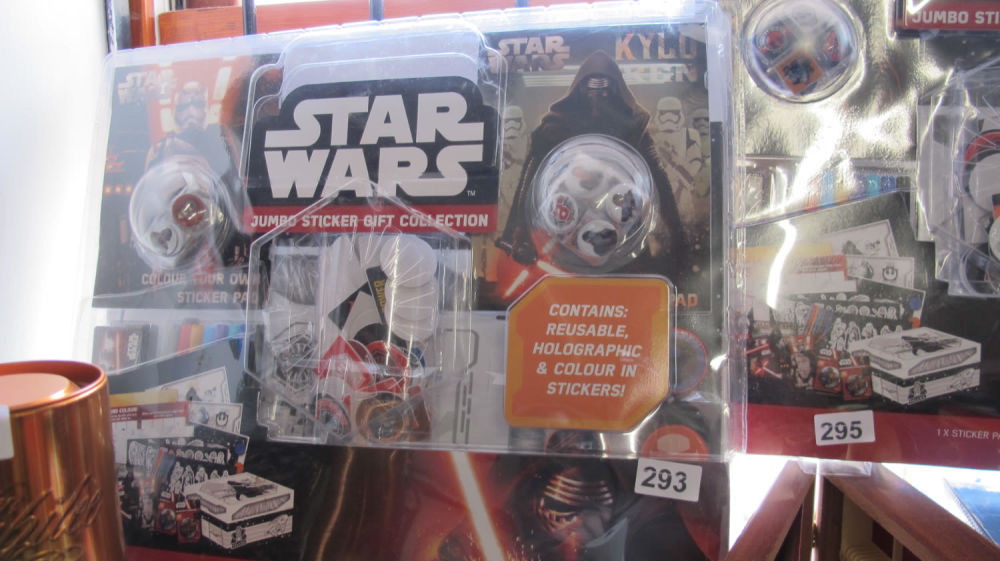 Lot 293: Star Wars sticker gift set
