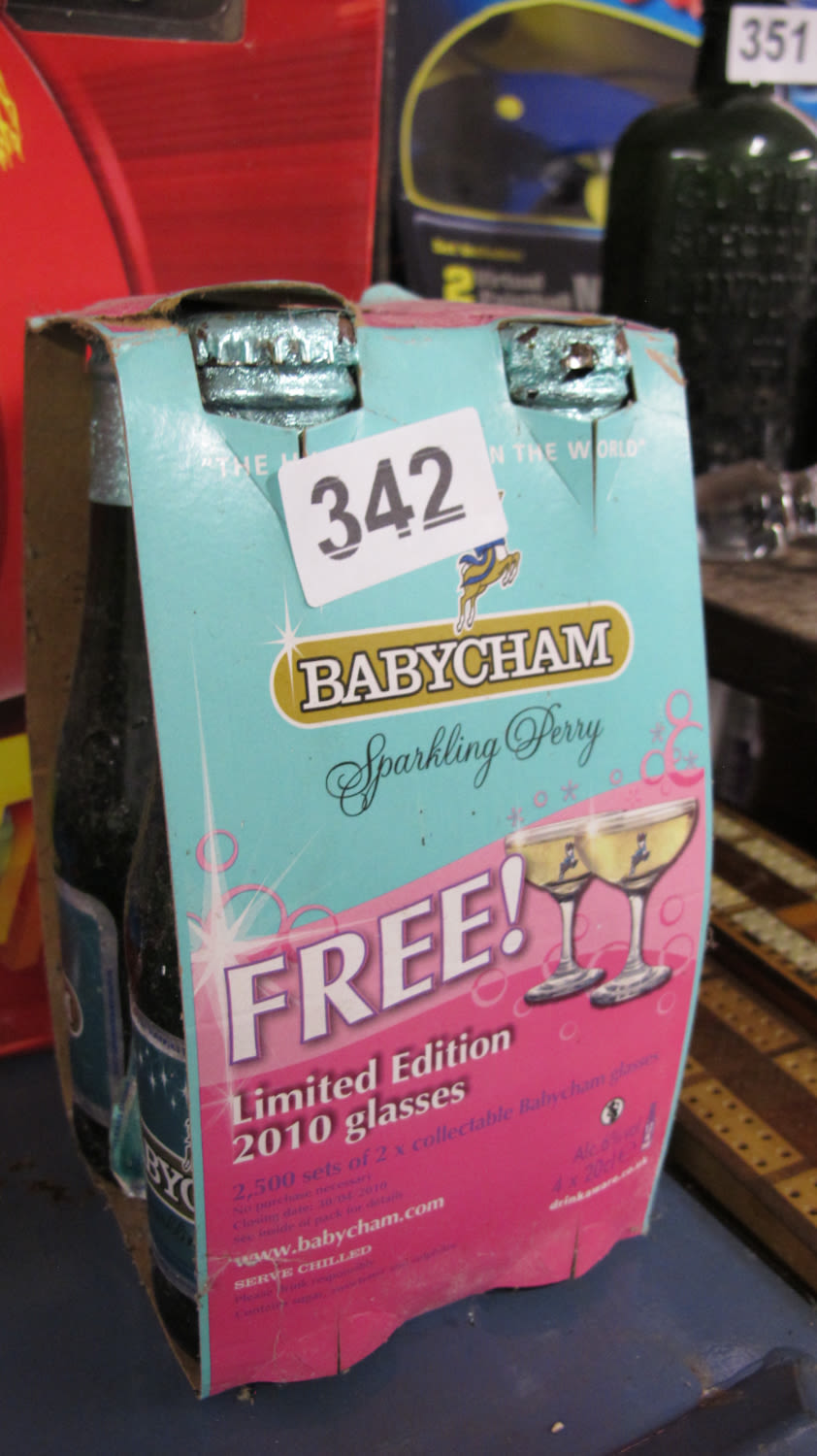 Lot 342: Babycham pack of 4