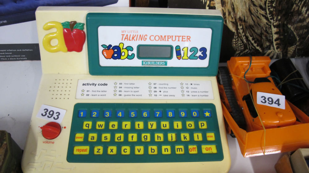 Lot 393: IQ Builders My Little Talking Computer working